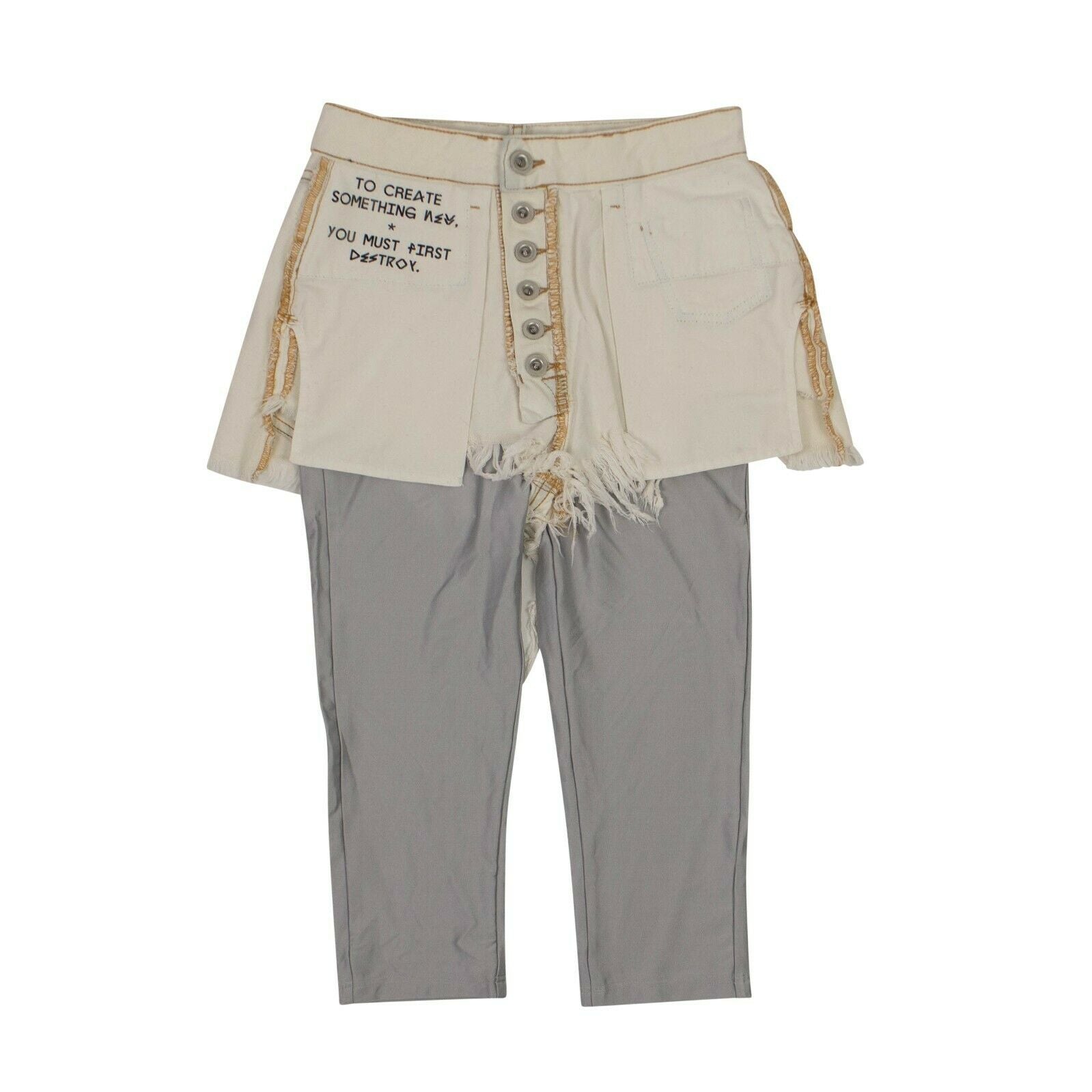 Unravel Project Reverse Shorts Laiestratch Leggings – weiß
