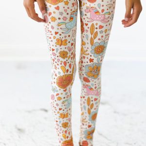Retro-Einhörner-Leggings