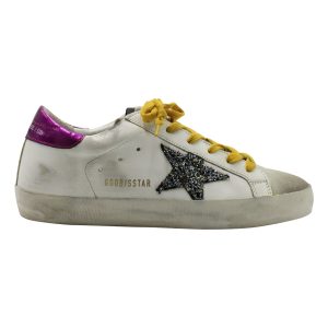 Golden Goose Superstar Sneakers aus weißem Leder 7703686414396