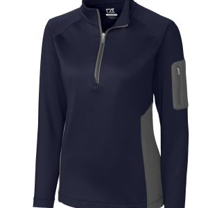 Cutter & Buck Damen-Shaw Hybrid Halbzip Jacke