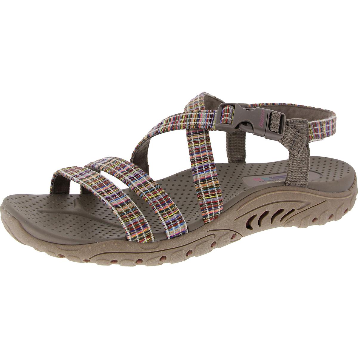 Verstellbare Slingback-Sandalen aus Strick