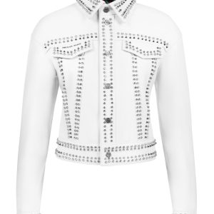 Leder Jacke Nieten Schädel 7676763963452