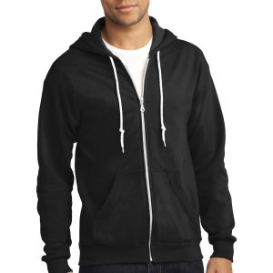 Anvil Kapuzen-Sweatshirt mit durchgehendem Reißverschluss. 71600
