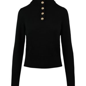 Funnel Neck Kaschmir Pullover 7733862367292