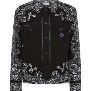 Denim Jacke paisley bandana 7676517253180