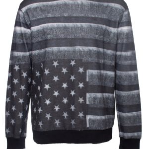 crewneck Pullover mit amerikanischer Flagge 7833195315260