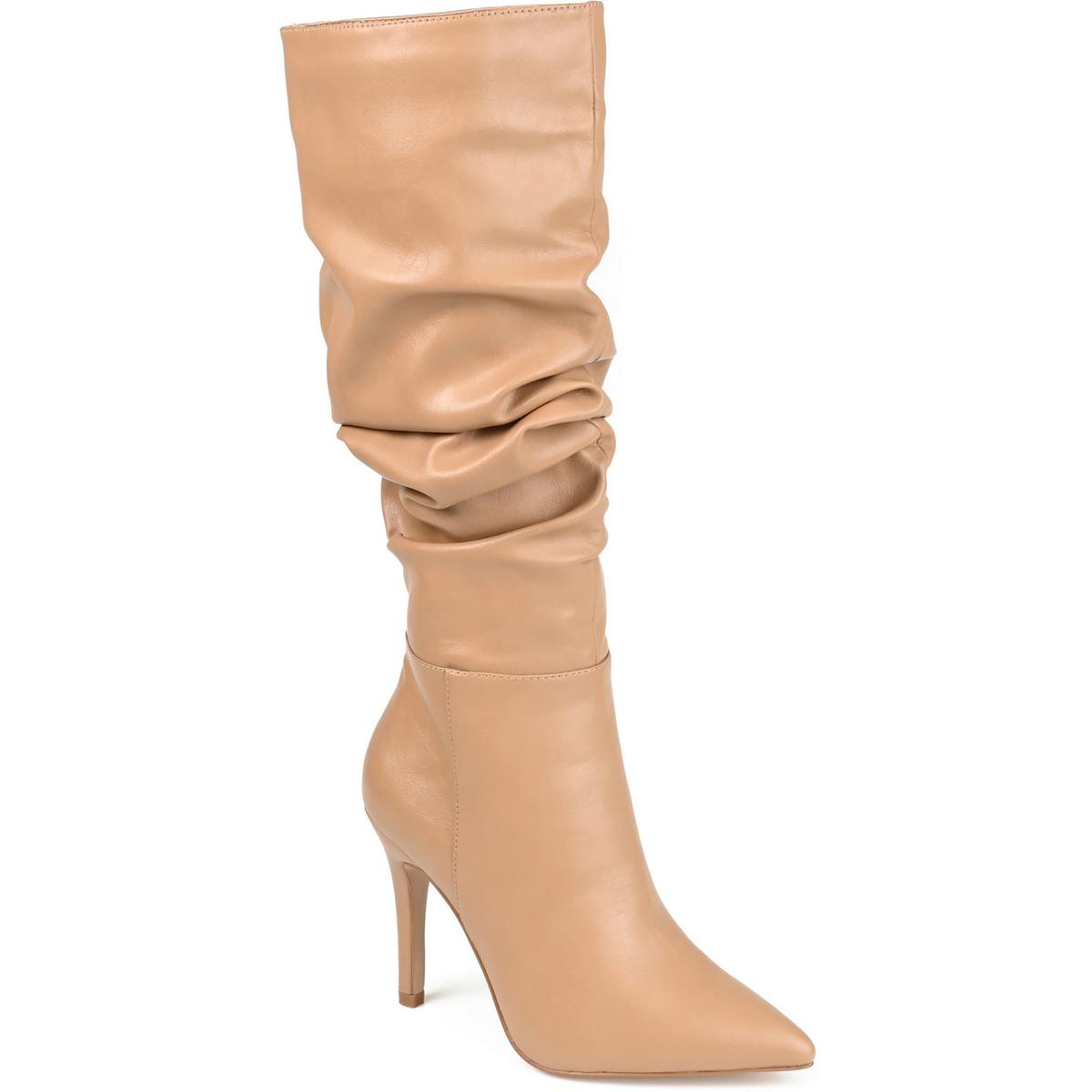 Slouchy kniehohe Stiefel aus Kunstleder von Sarie