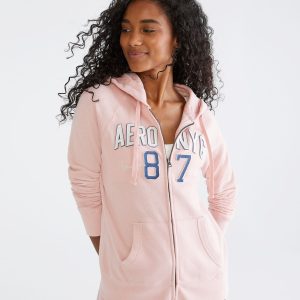 Aeropostale Nyc 87 Kapuzenpullover mit durchgehendem Reißverschluss