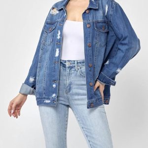 90’s Notjacke in mittelblau 7833365938236