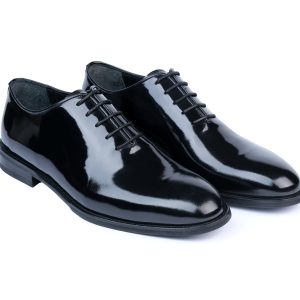 Stilos Whole Cut Oxford Lackleder-Kleiderschuhe 7733573287996