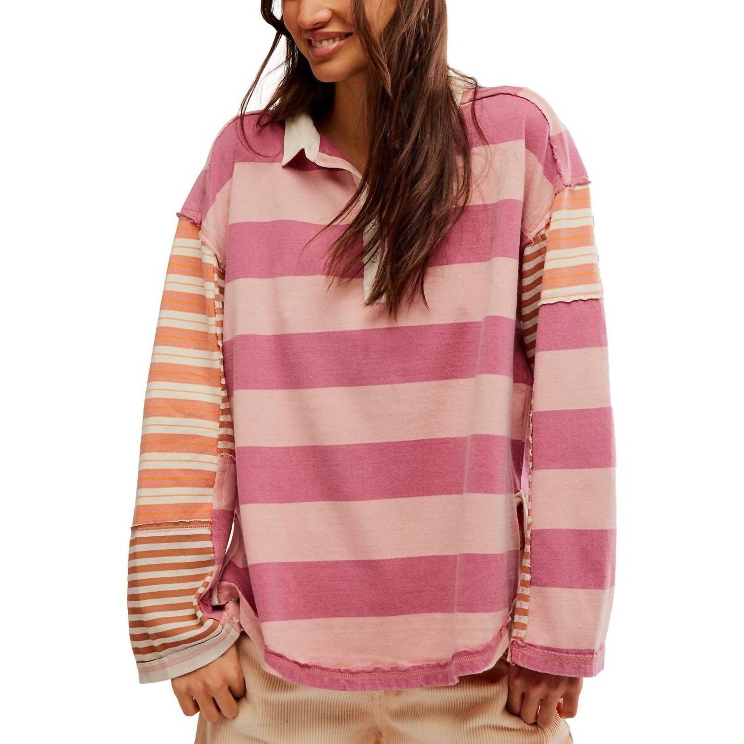 Aster Stripe T-Shirt in Bauernhof Combo – 7833569296444
