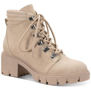 Ruthee Damen-Stiefeletten aus Kunstleder mit runder Zehenpartie