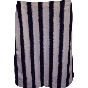 Marni Gestreifter Rock aus blauer Baumwolle 7748747952188