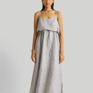 Hemdkleid mit Ballon Ärmeln in weiß
