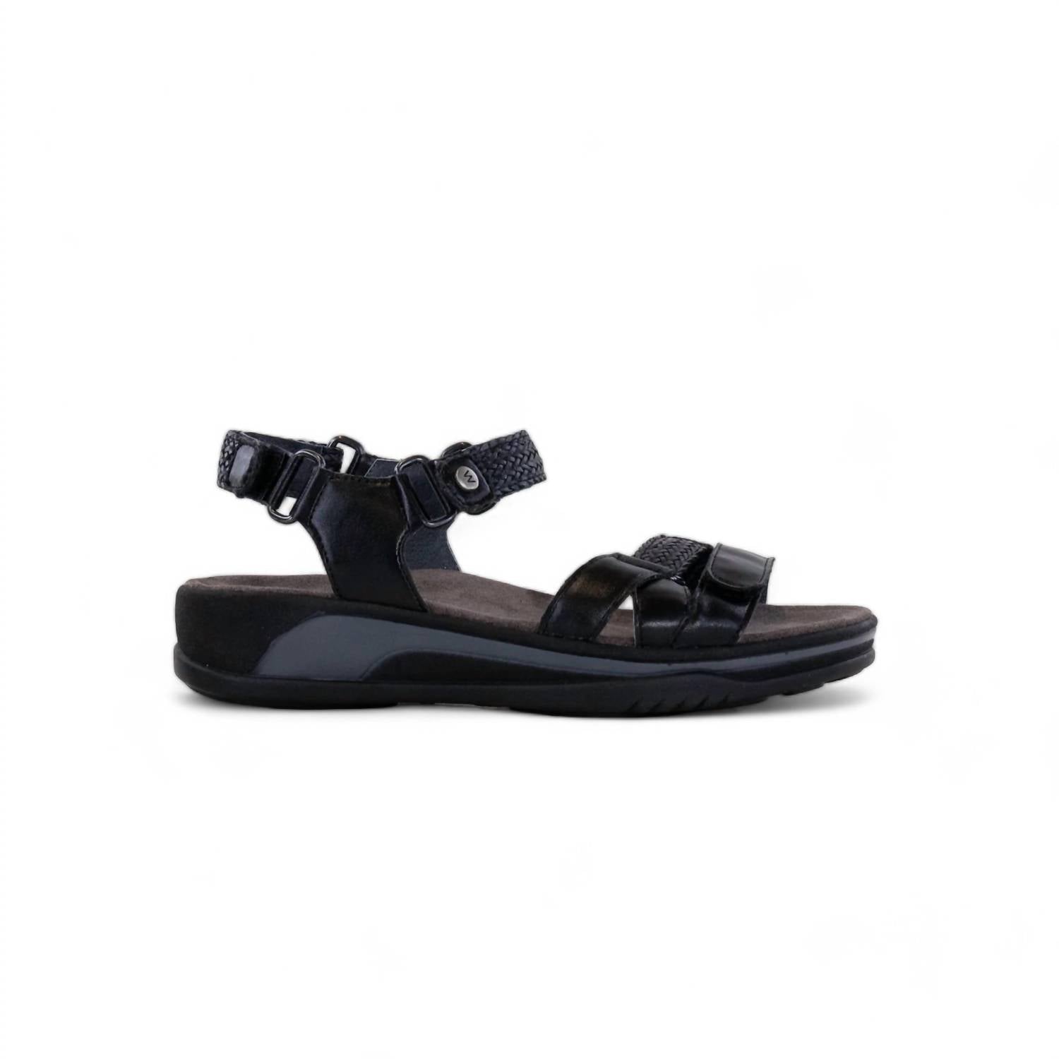 Damen Acula Sandale in schwarz 7766661562428
