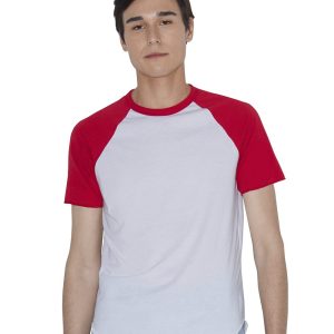 American Apparel Unisex Poly/Baumwoll Raglan Tee