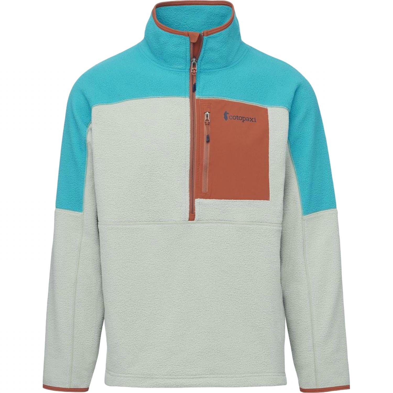 Herren Abrazo Halbzip Fleecejacke in Mineralblau/Bürste