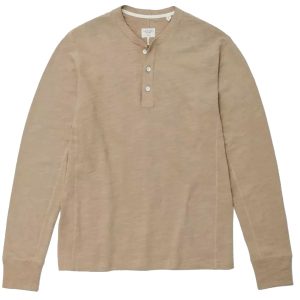 Rag & Knochen klassische Henley taupe