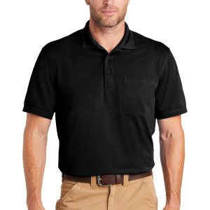 CornerStone men snag-proof pique pocket Polo. – CS4020P