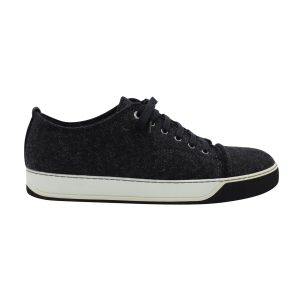 Lanvin DDB1 Sneakers aus schwarzer Wolle 7748711579708