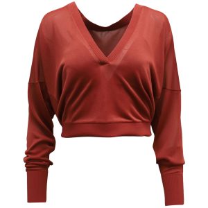 Dion Lee Interlock Double Pullover in orange rayon