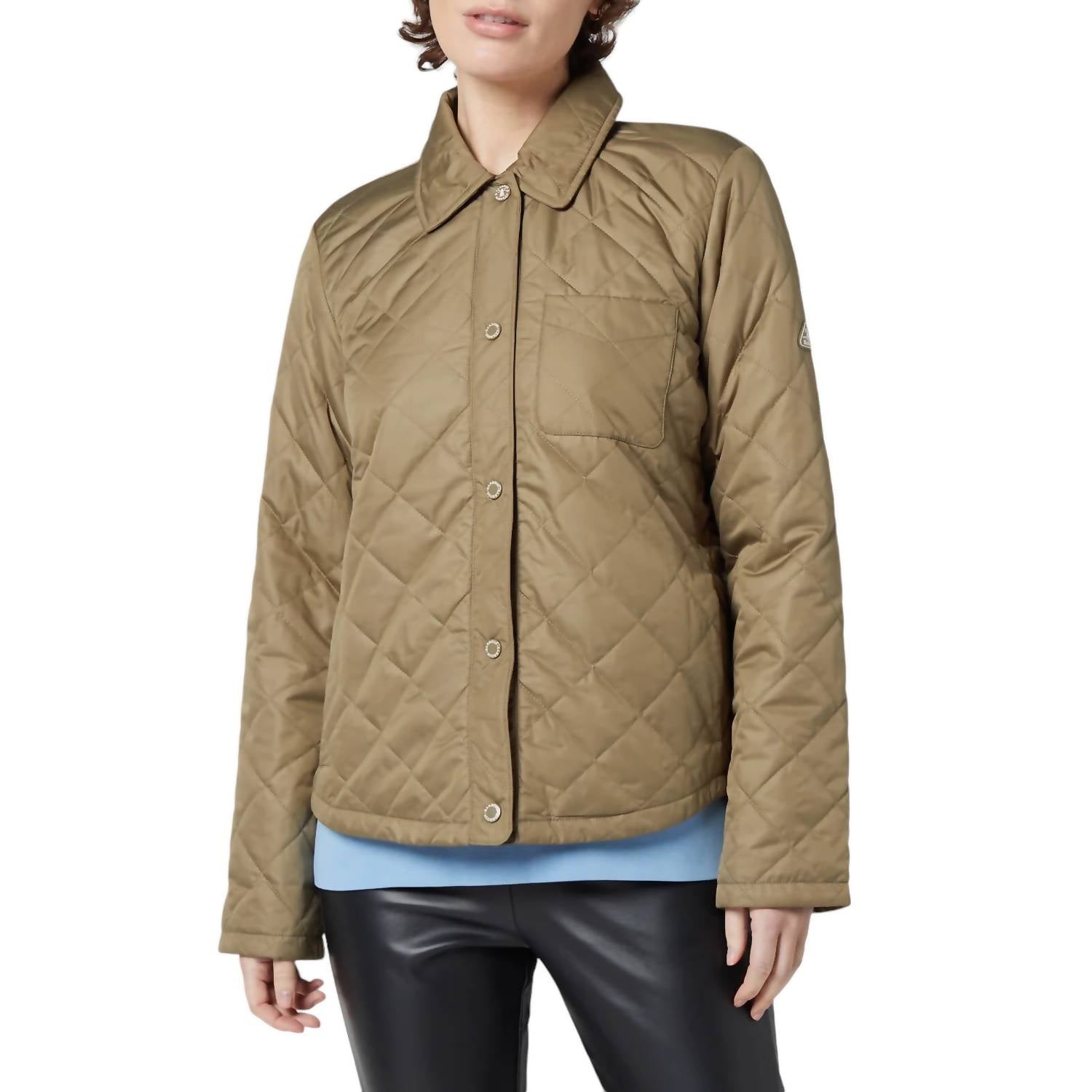 Blaue Kappen Steppjacke in dunkelgrün 7803989065788