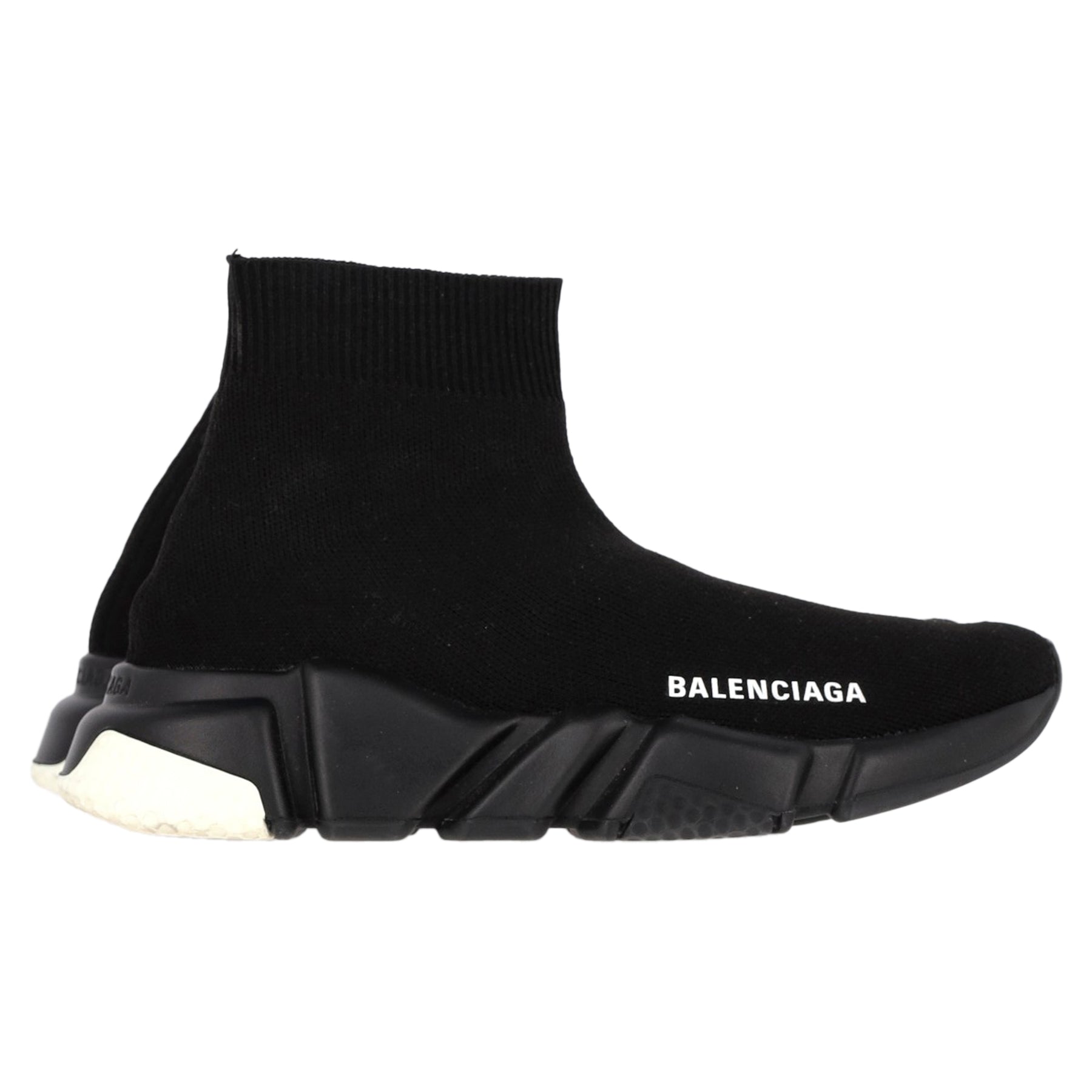 Balenciaga Speed Trainer Schuhe aus schwarzem Polyester 7833142657084