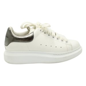 Alexander McQueen Oversized Sneakers aus weißem Kalbsleder 7703691624508