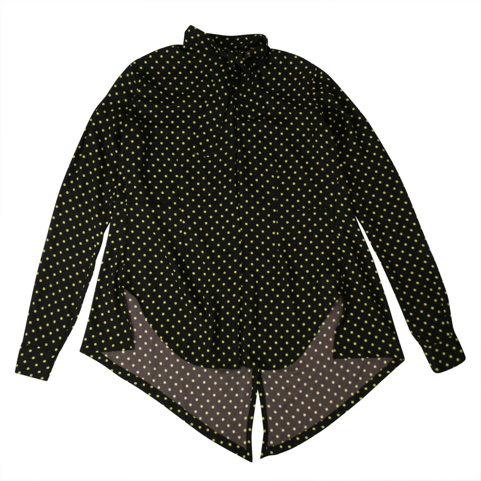 Unravel Project Polka Dot Tuxedo Hemd – schwarz