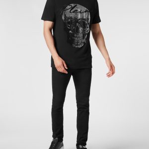 t-shirt rund Hals ss Kristall Schädel 7648936820796