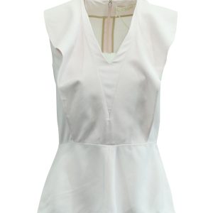 Chloe Peplum Blouse in Pastel rosa Acetat 7833144393788