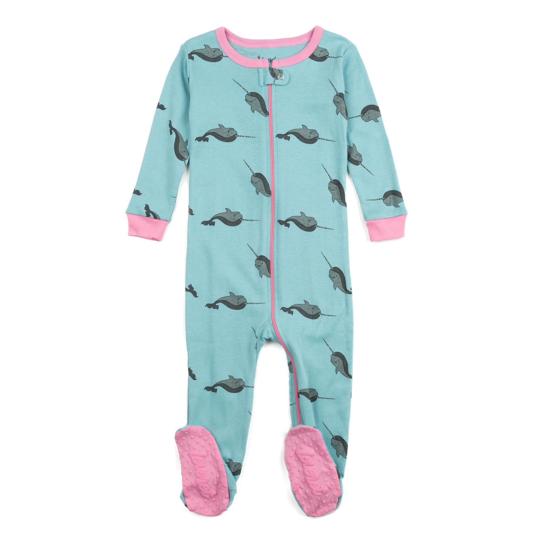 Kinder mit Füßen Baumwolle Pyjamas Wal
