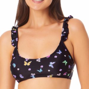 Damen florale abnehmbare Polster Bikini schwimmen top – 7706169835580