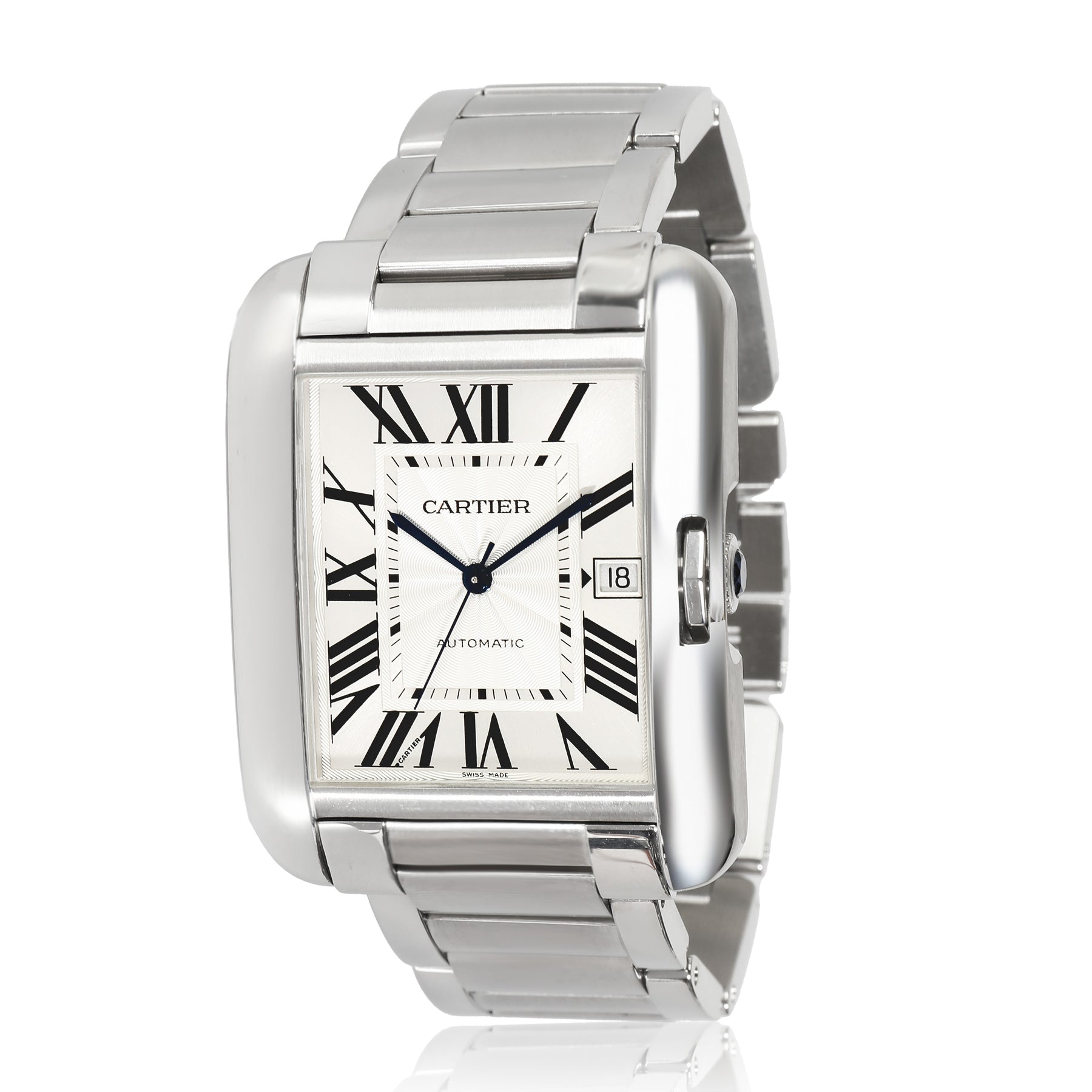 Cartier Tank Anglaise W5310008 Herren Armbanduhr aus Edelstahl 7748804902972