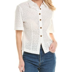 Rebecca Taylor Lochstickereinbluse