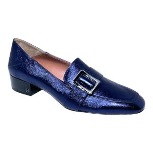 Bally Janelle 6217721 Damen Metal Ink Loafers Leder
