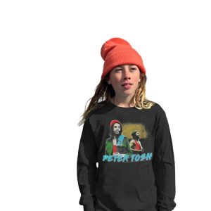 Peter Tosh Bio Langarm Tee in Jet schwarz 7670795763772