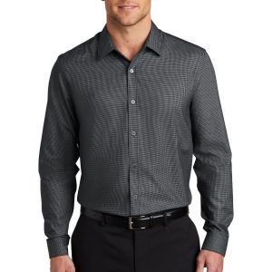 Port Authority Herren Pincheck Easy Care Shirt W645