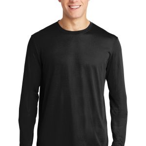 Sport-Tek Herren-Langarm-T-Shirt PosiCharge Competitor Baumwolle Touch. ST450LS