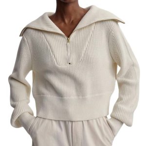 Mentone Strickpullover in Egret