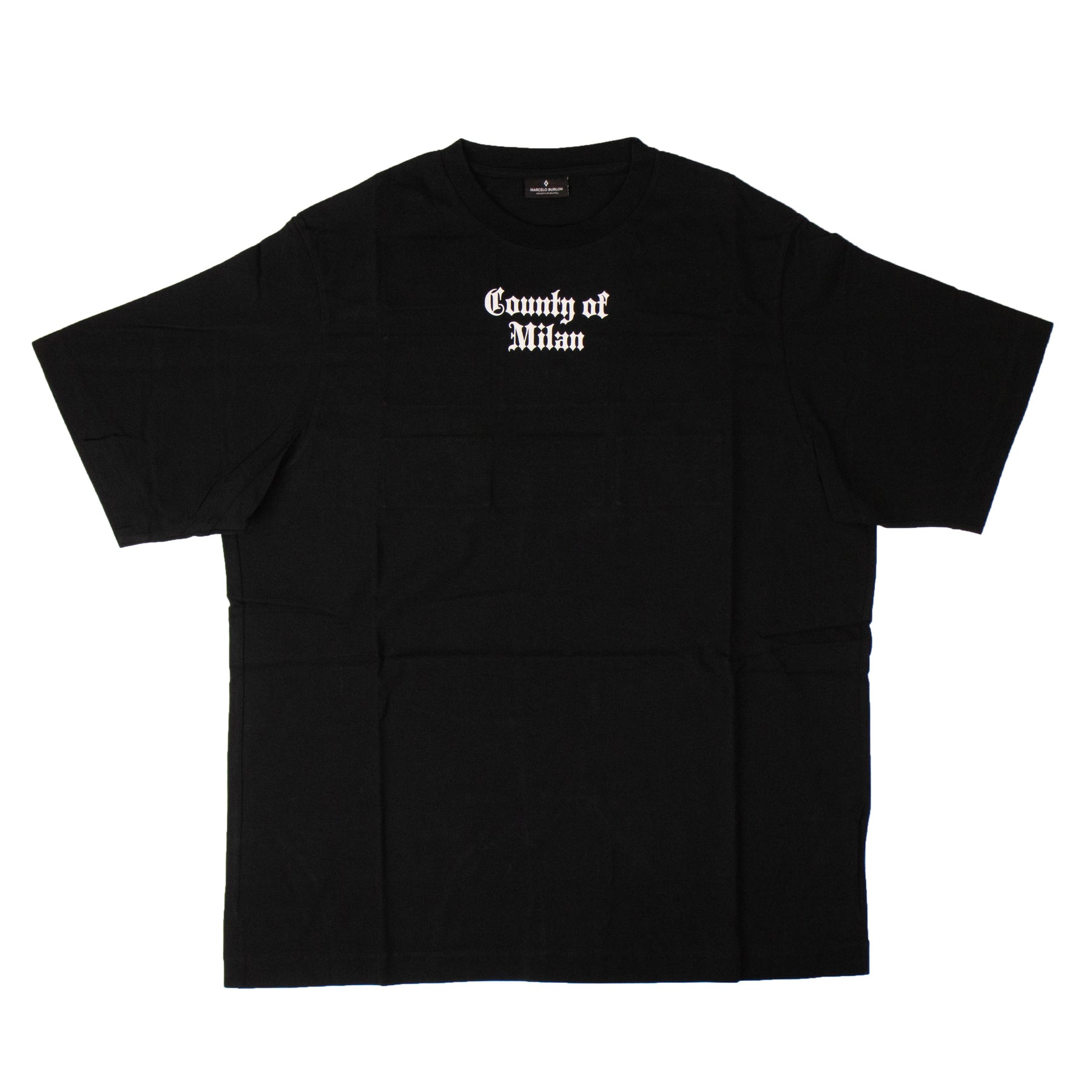 Schwarzes Nine Flags-Kurzarm-T-Shirt für Herren aus Baumwolle