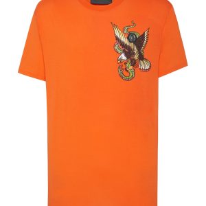 T-Shirt rund Hals ss Steine Gothic Plein