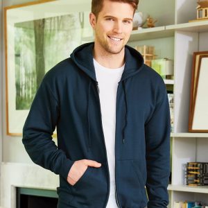 Hanes Herren-Ecosmart-Kapuzenpullover mit durchgehendem Reißverschluss
