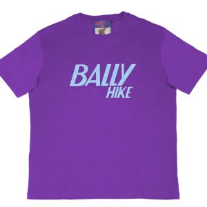 Bally 6238609 Herren Wanderung lila Baumwolle Logo T-Shirt – 7706227736636