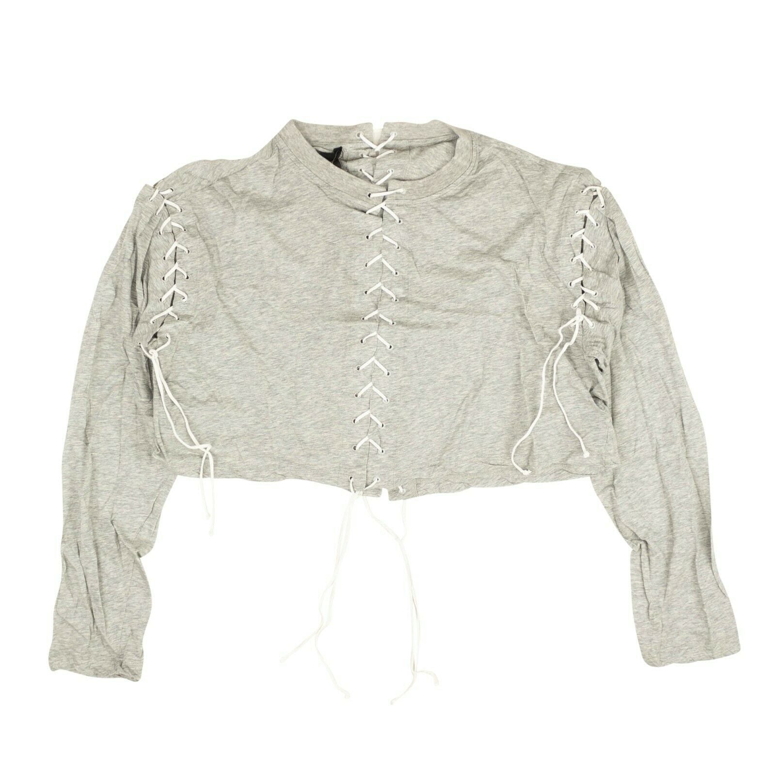 Unravel Project Lace Kurzarm T-Shirt – Grau