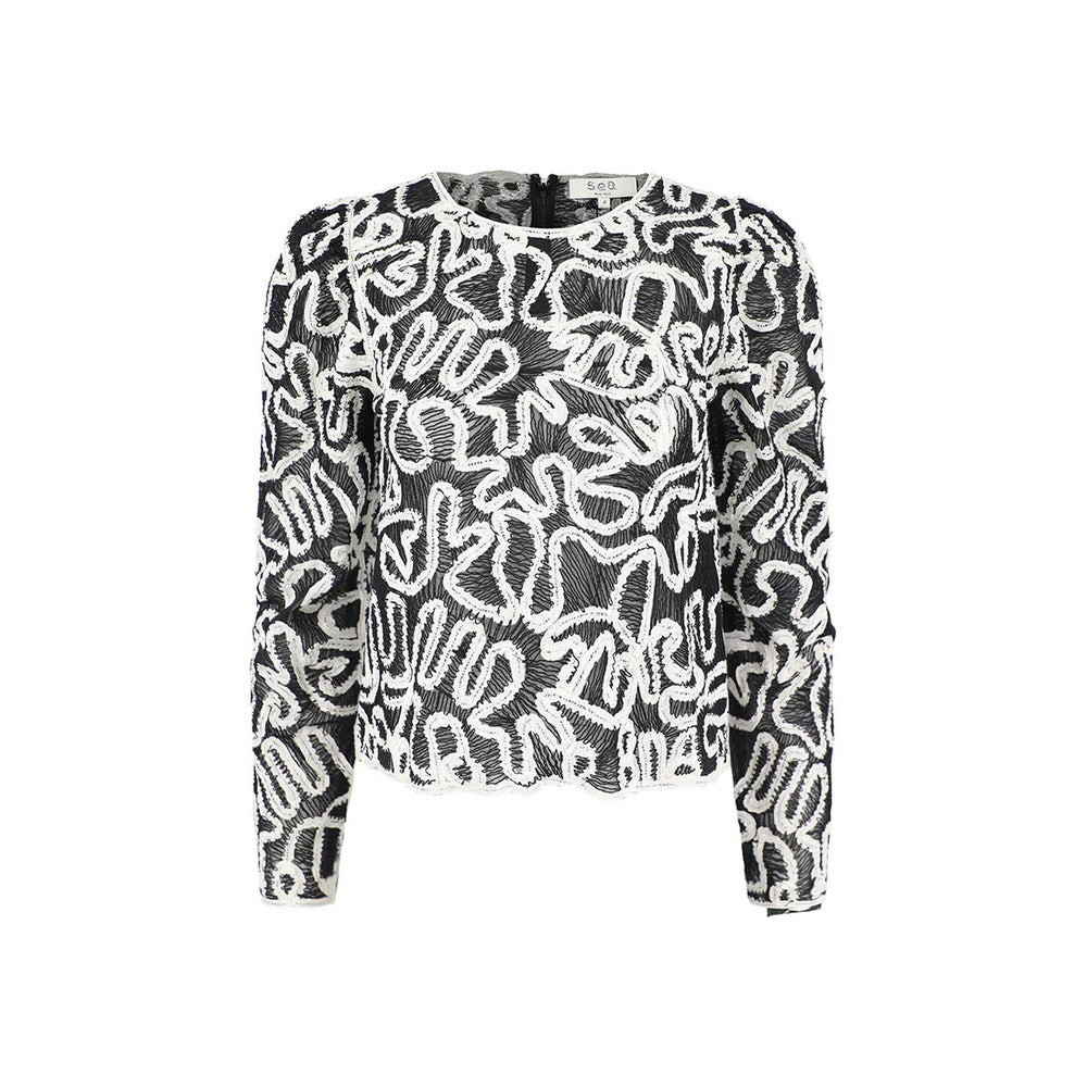 Sea Damen Alice Stickerei battenberg top, multi