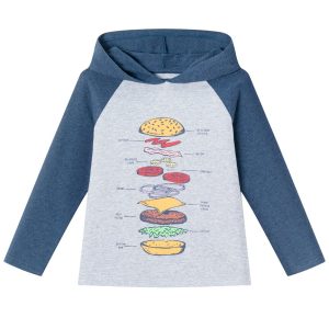 Andy & Evan Jersey-T-Shirt mit Kapuze