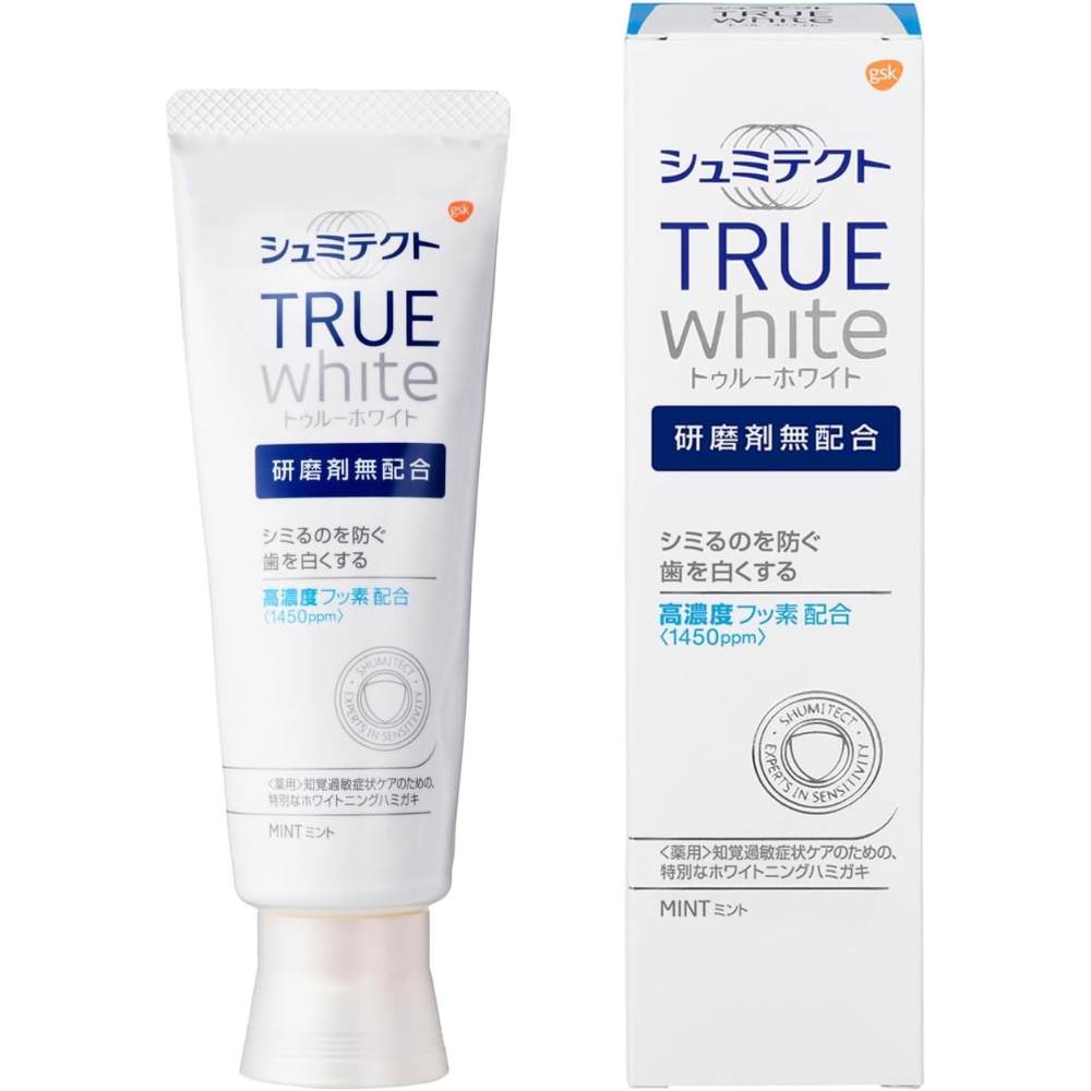 Sensodyne True weiße Zahnpasta für empfindliche Zähne – Fluorid, nicht abrasiv, – in Japan hergestellt – tokyo sakura Mall – 80g