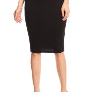 Bleistiftrock in schwarz 7766600712252