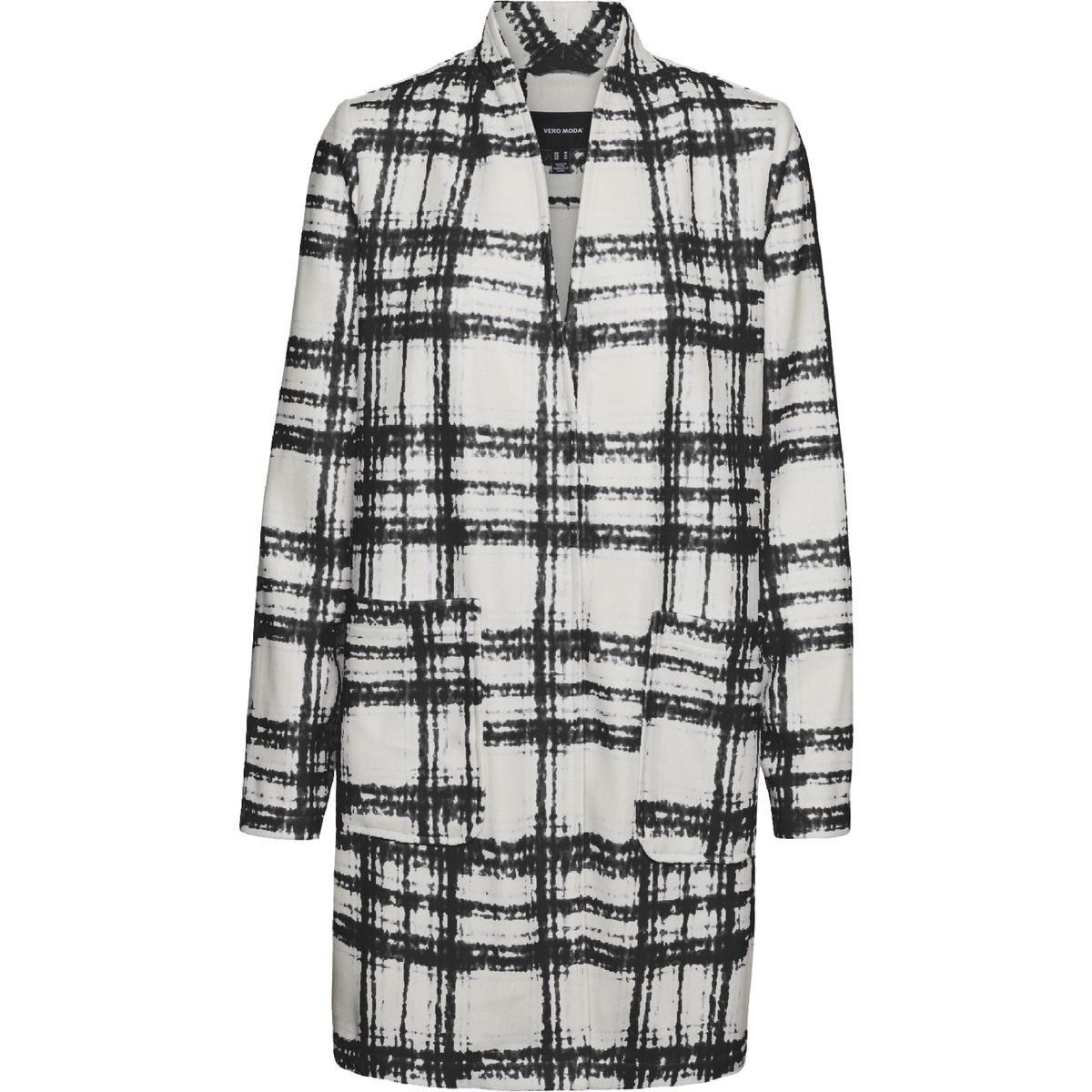 Brushed Freja Plaid Print Jacke in mittlerer Länge